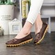 Large Size Colorful Slip On Hollow Out Round Toe Flat Loafers