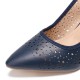 Women Hollow Out Pointed Toe Slingback Elegant Office Pumps