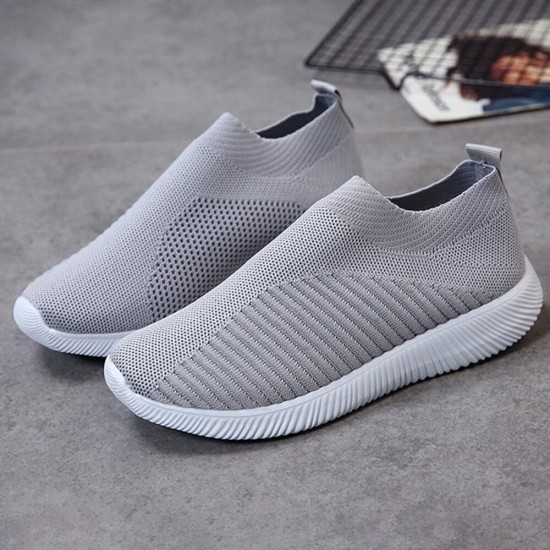 Large Size Women Mesh Outdoor Slip On Sneakers