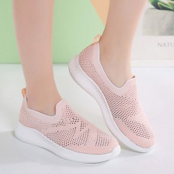 Women Casual Breathable Non-slip Mesh Cloth Slip-on Sneakers